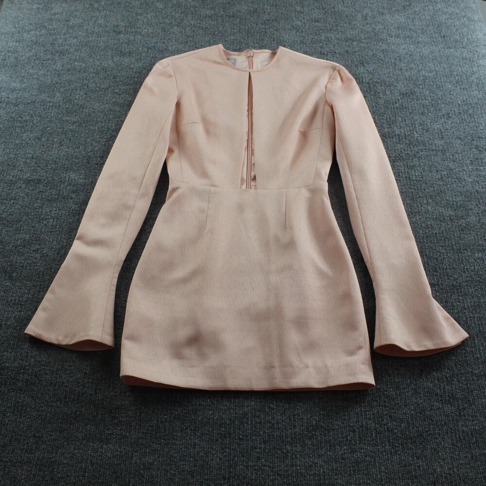House of CB Blush Pink Long-Sleeve Mini Dress - Picture 6 of 14